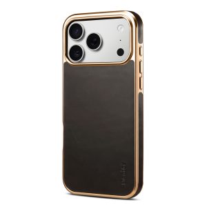 Genuine Leather Phone Case - Top Grain Oil Wax, TPU Frame & PC Backplate (4 Colors)
