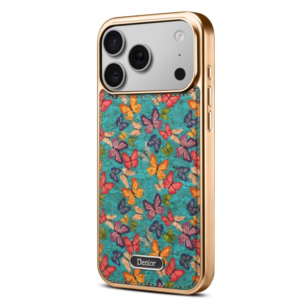 Wholesale Eco Wine Cork Peony Butterfly Art Print Case for iPhone 17 18 Magnetic Wireless Charging Ready