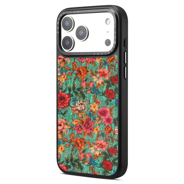 Cork Based Eco Material Phone Case with Imported Printed Pattern Bayer PC Branded TPU N52 Magnetic Wireless Charging