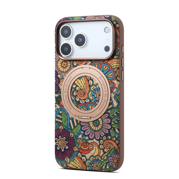 XQS-A30-7579 Multi Angle Rotating Stand Phone Case, Cork Texture, Khaki Green Blue Pink Yellow Orange, Wholesale in Stock