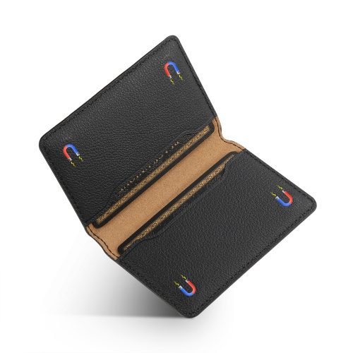 PU Togo Grain Phone Card Holder with 3M Self Adhesive Backing 4 Card Capacity Black Green Purple Orange