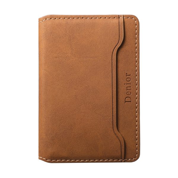 PU Leather Phone Wallet Case with N52 Strong Magnetic Attachment 4 Card Capacity Vintage Texture Pink Khaki Green