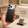 calowv51_02 Genuine Leather Phone Case - Top Grain Oil Wax, TPU Frame & PC Backplate (4 Colors)