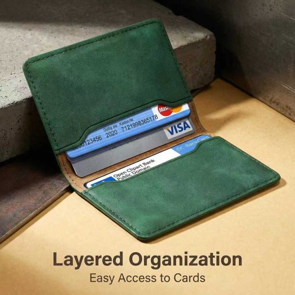 calowv55_03 PU Leather Wallet Case with 4 Card Slots & Kickstand - Matte Black (OEM)