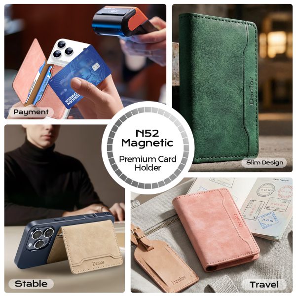calowv55_06 PU Leather Wallet Case with 4 Card Slots & Kickstand - Matte Black (OEM)