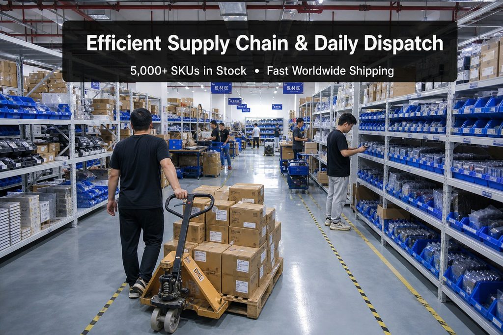 Quality control close-ups from daily warehouse operations