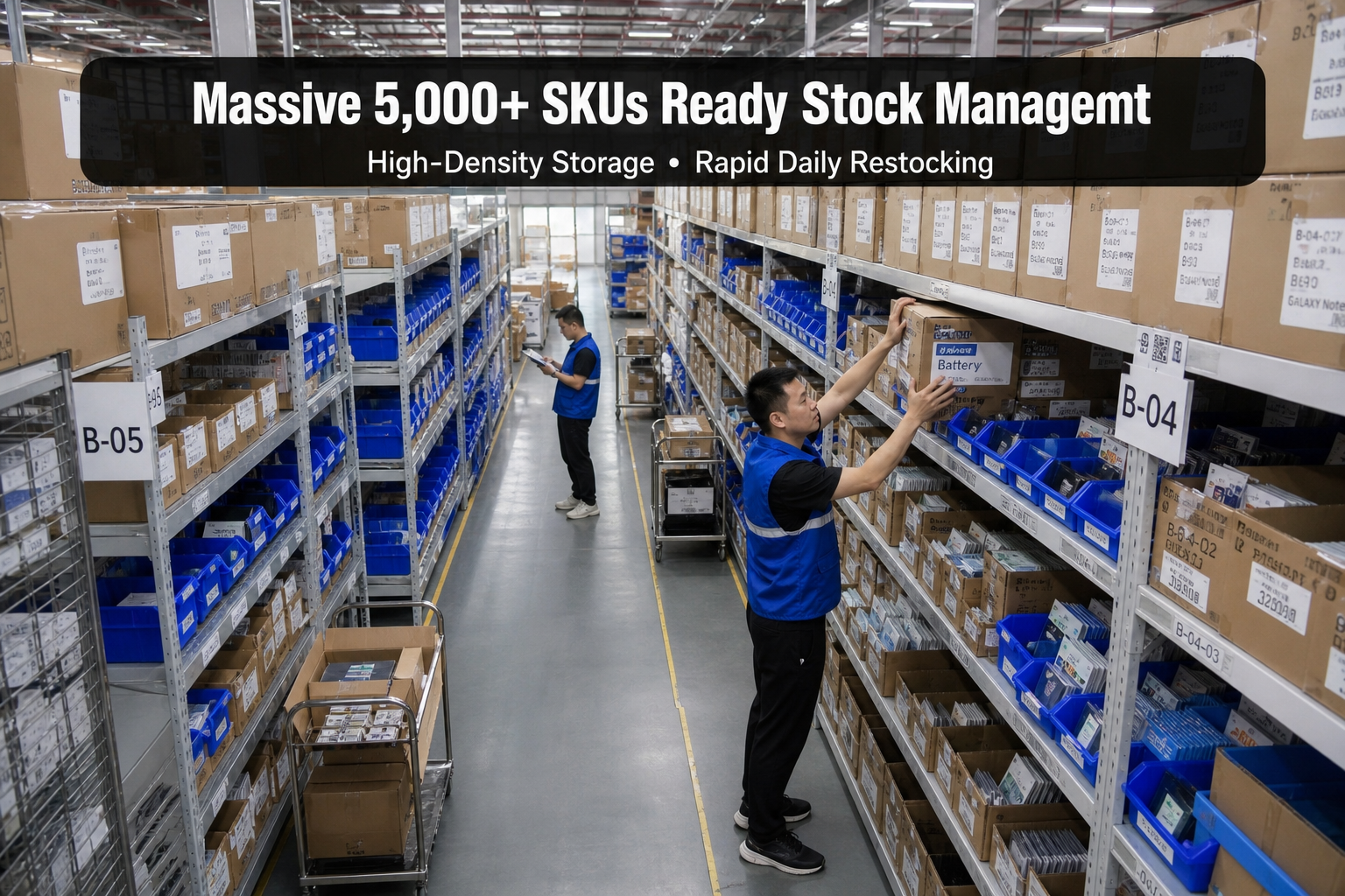 Calowv warehouse and stock management