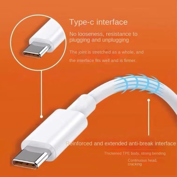 120W USB 3.0 Type C Fast Charging Cable 6A 2m High Speed Data Sync Cord TPE Jacket for Phone Lap Tablet