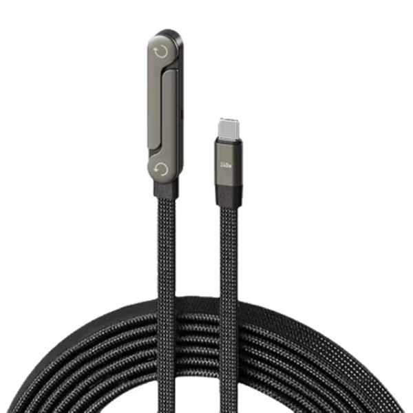 240W USB Type C Fast Charging Data Cable Phone Stand for Mobile Phones Tablets Gaming Devices