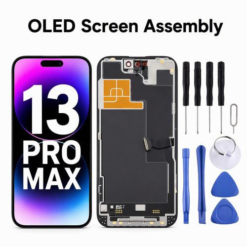 Huaxing E-60 OLED Flexible Display Assembly Replacement Screen for IPhone13ProMax14promax 15plus15promax16plus16ProMax17promax