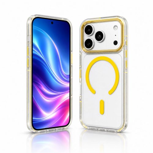 Hybrid Flat Frame Phone Case with Raised Camera Bezel Drop Resistant 7 Colors Crystal Clear Anti Fingerprint Design