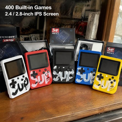 Portable Retro Handheld Game Console 2.4/2.8 Inch Full-Color 480p 500 Games 2 Player TV Output Game Player Controller