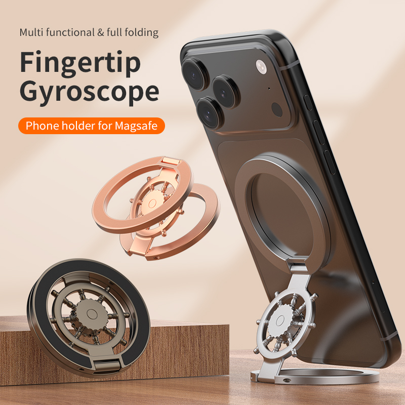 Magnetic Adsorption Foldable Phone Holder Ring Stand Double Sided Magnet for Smartphone Daily Use