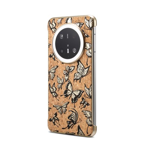 H6893f1dbab0944448f66f26fcc647750P.jpg Wholesale Eco Wine Cork Butterfly Print Magnetic Case for HUAWEI Mate 70 60 Series Wireless Charging Ready