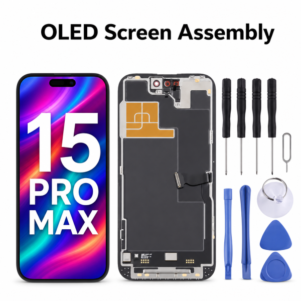 Huaxing OLED Flexible Display Assembly Replacement Screen for IPhone13ProMax14promax 15plus15promax16plus16ProMax17promax