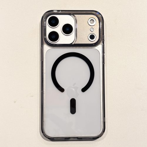 H97be9bb3d87e4bfb8aaa77bec933e303u.jpg Wholesale N52 Strong Magnetic Case for iPhone 17 16 15 14 13 12, Crystal Clear TPU PC Hybrid Wireless Charging Cover