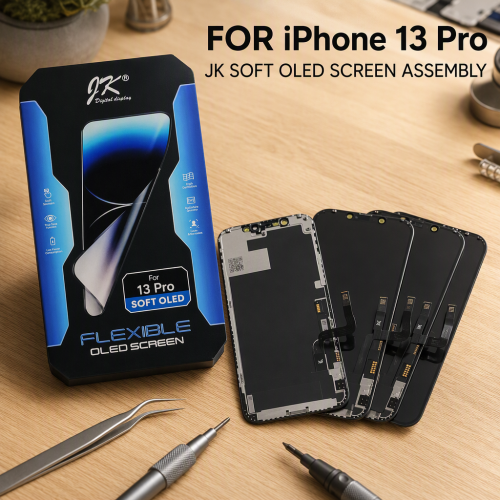 JK Flexible OLED COF Assembly ZR-005 Phone Screen Replacement with High Brightness for Pro Models 11-16 Pro/Pro Max