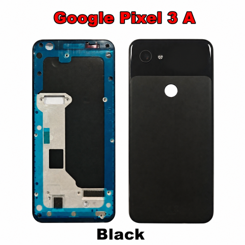 Compatible with Google Pixel3A Frame, Original 3A Battery Glass Back Cover Lens