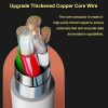80W USB Type C Charging Cable Braided Fast Charger Cord Super Dart Data Sync Wire Durable for Smartphones Tablets