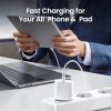 30W PD USB C Fast Charger Wall Plug Type C Charging Cable for iPhone 11 12 13 14 15 16 17 Air Pro Plus