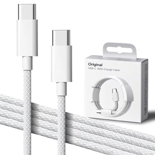 Dual Head USB Type C Data Sync Cable Braided Fast Charge for Phone Tablet Lap