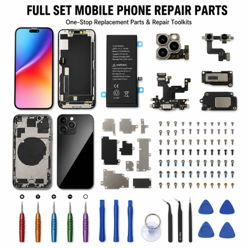 Mobile Phone Repair Parts Set for iPhone 6 6S 7 8 Plus X XR XS Max Replacement Components Toolkit
