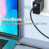 2M 6A PD 240W USB C Cable Fast Charging Data Sync Braided Type C Charger Cord With Smart Chip for Lap Phone Tablet