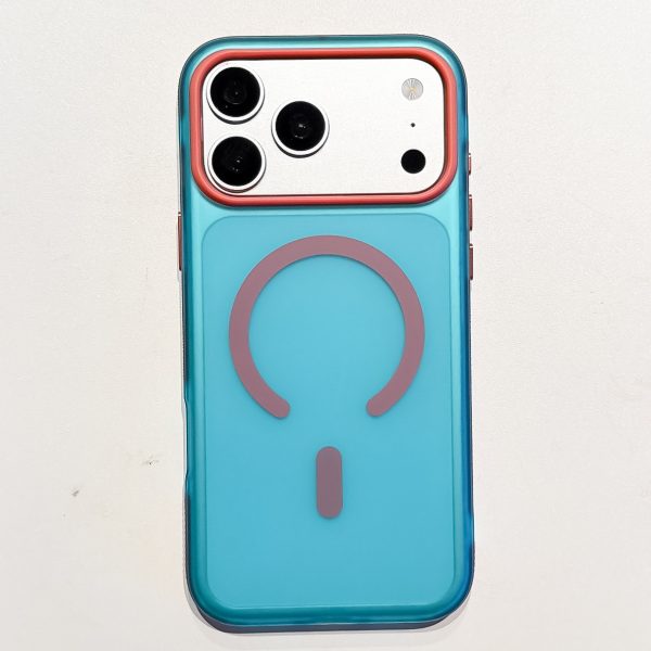Wholesale Luxury Flat Magnetic Case for iPhone 18 17 16 15 14 13, TPU PC TPE Hybrid Shockproof Back Cover
