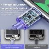 120W USB Type C Charging Cable 6A PD Fast Charge Braided Data Cord for Mobile Phones