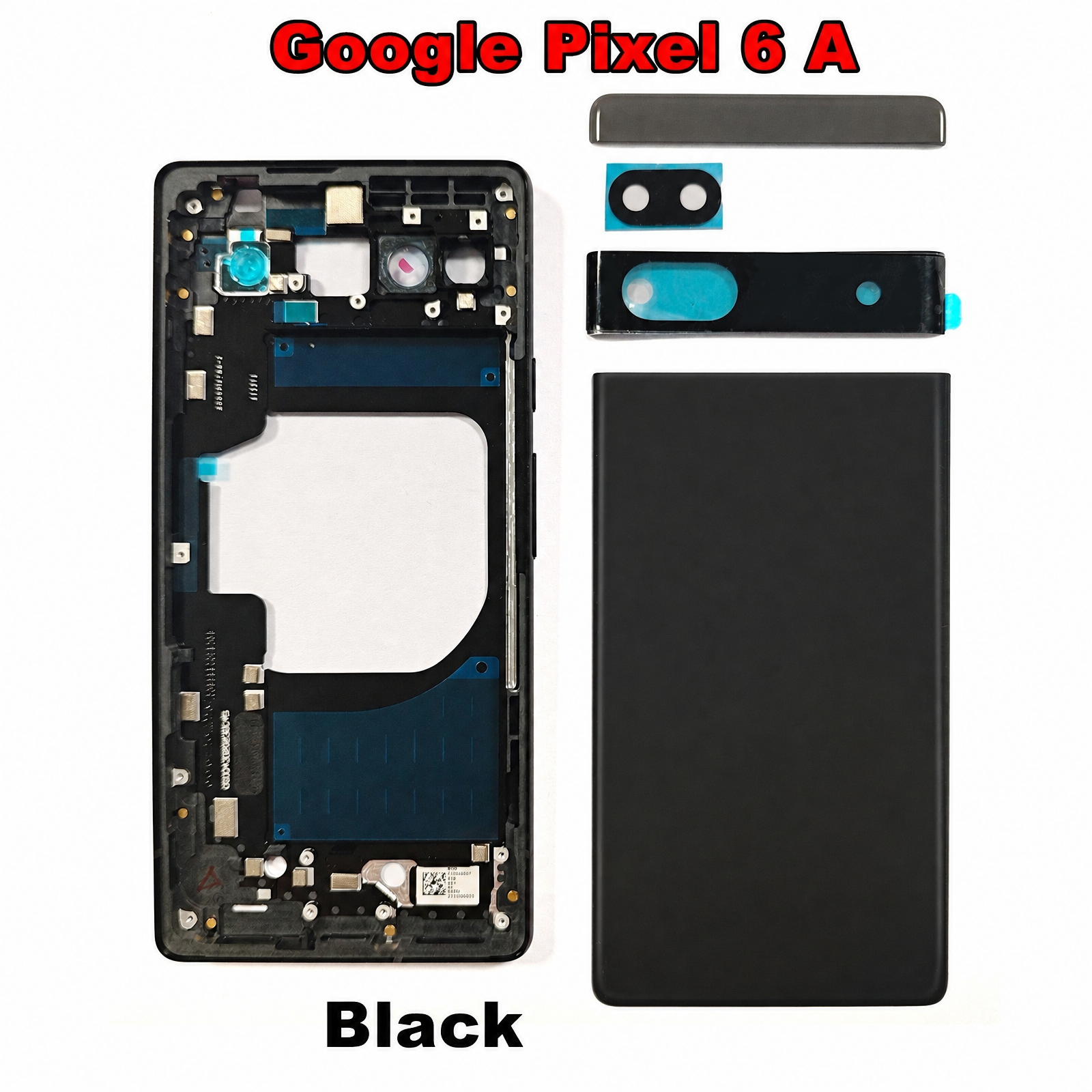Suitable for Google Pixel6A Middle Frame 6A Battery Glass Back Cover Upper Strip Lens