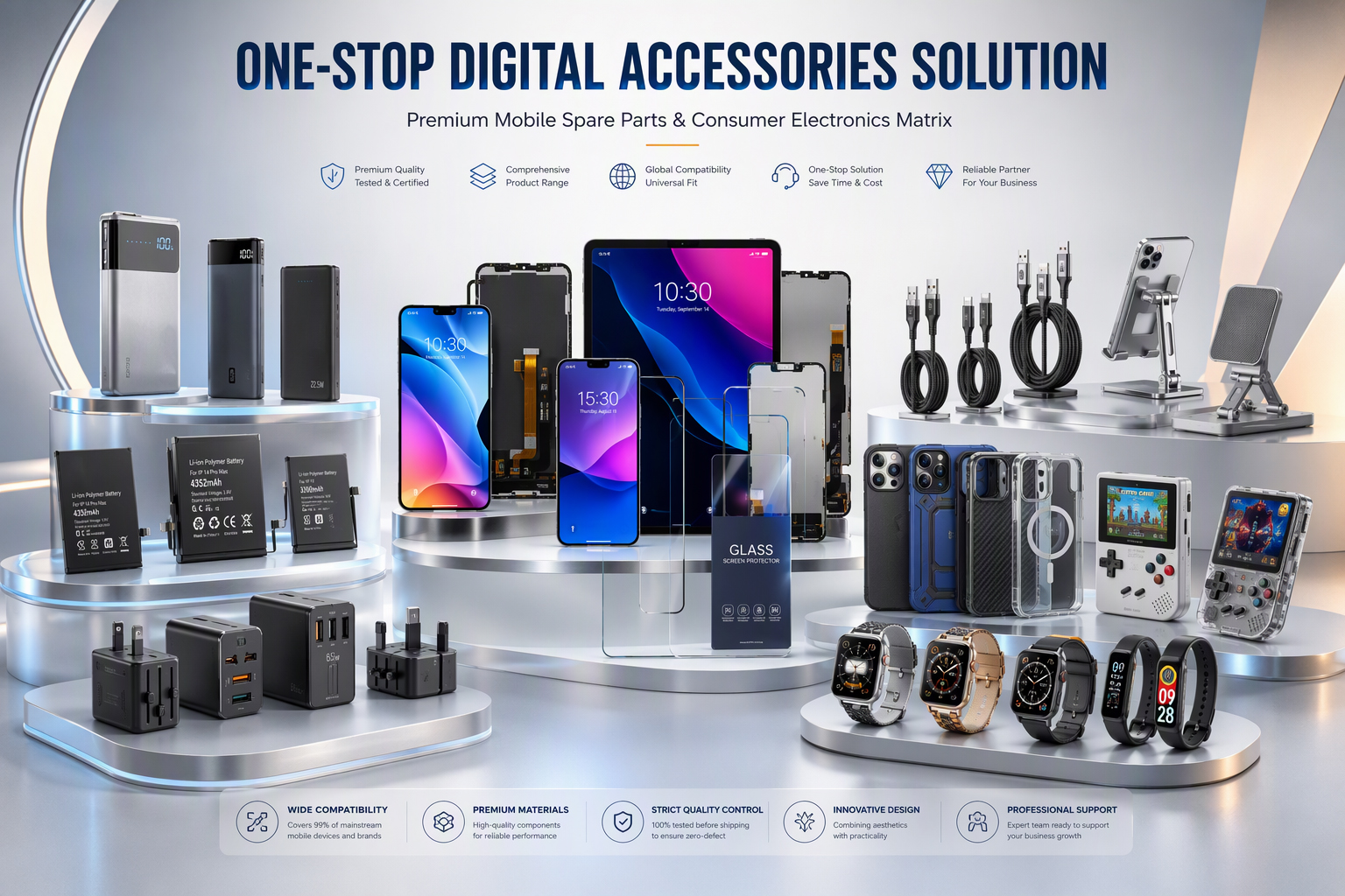 Mobile phone spare parts and repair parts supply from Shenzhen