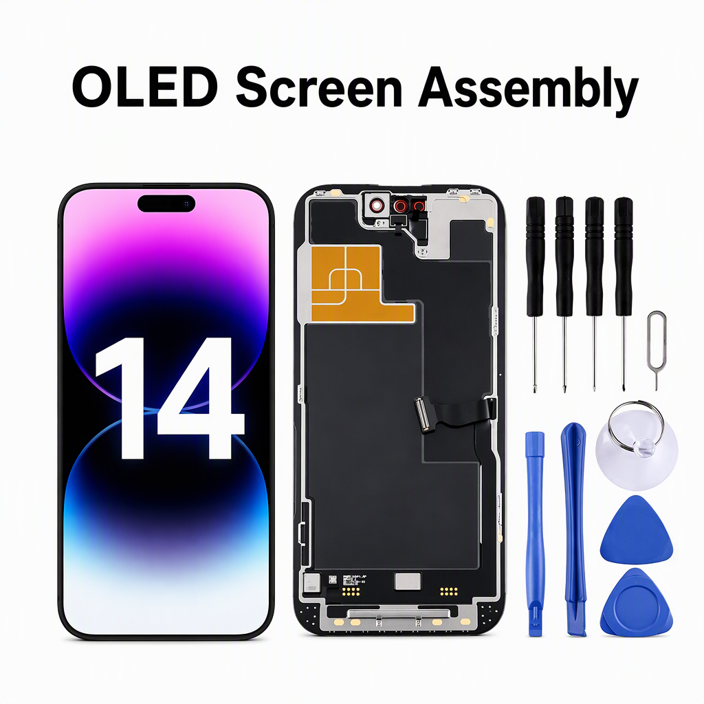 Huaxing OLED Flexible Display Assembly Replacement Screen for IPhone13ProMax14promax 15plus15promax16plus16ProMax17promax